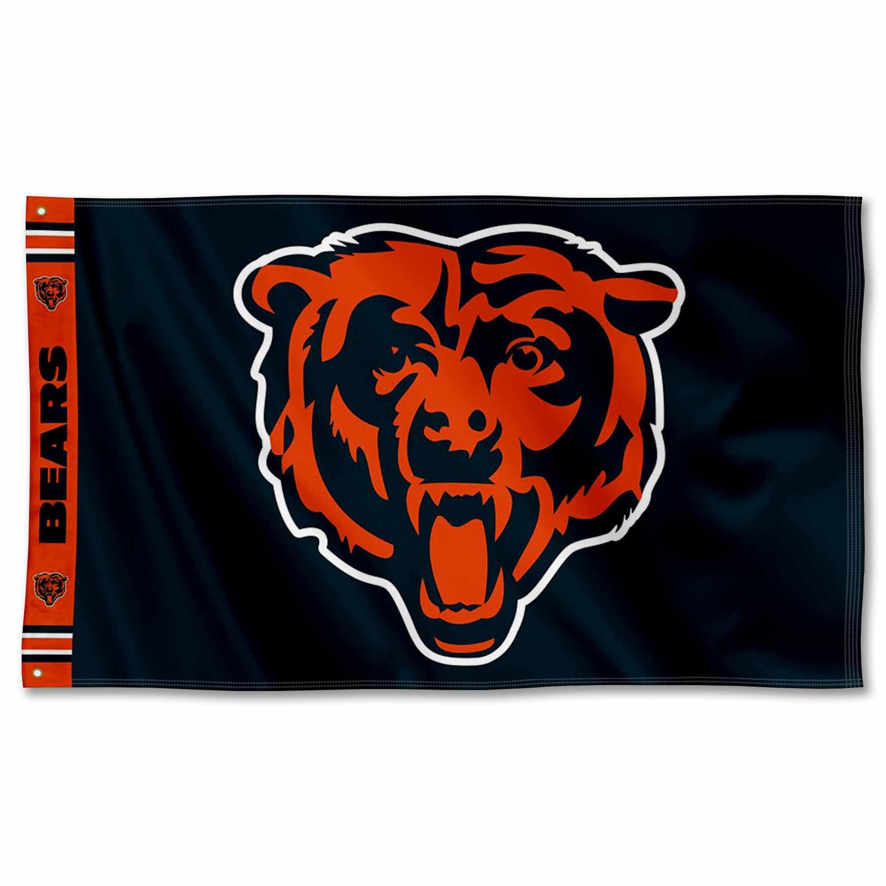 WinCraft Chicago Bears Printed Header 3x5 Foot Banner Flag - Sports Collectibles, Sports Memorabilia, Sports Fan Shop, Sports Gifts