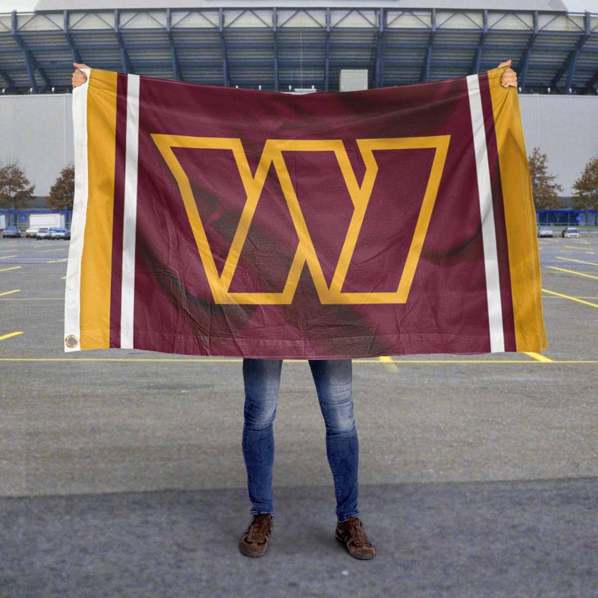 WinCraft Washington Commanders Flag Outdoor Indoor 3x5 Foot Banner - Sports Collectibles, Sports Memorabilia, Sports Fan Shop, Sports Gifts