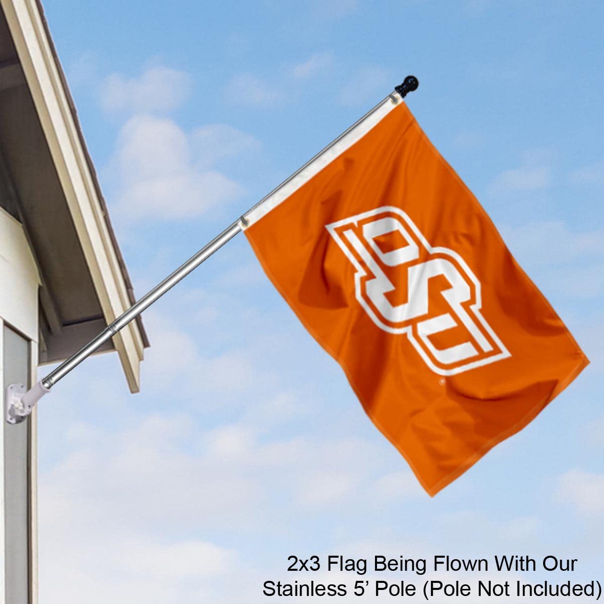 College Flags & Banners Co. Oklahoma State Cowboys Small 2x3 Foot Flag - Sports Collectibles, Sports Memorabilia, Sports Fan Shop, Sports Gifts