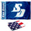 San Diego Toreros 3x5 Flag and USA 3x5 Flag Set - Sports Collectibles, Sports Memorabilia, Sports Fan Shop, Sports Gifts