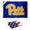Pittsburgh Panthers 2x3 Foot Small Flag and USA 3x5 Flag Set - Sports Collectibles, Sports Memorabilia, Sports Fan Shop, Sports Gifts