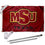 College Flags & Banners Co. MSU Mustangs Flag and Pole Bracket Mount Bundle - Sports Collectibles, Sports Memorabilia, Sports Fan Shop, Sports Gifts