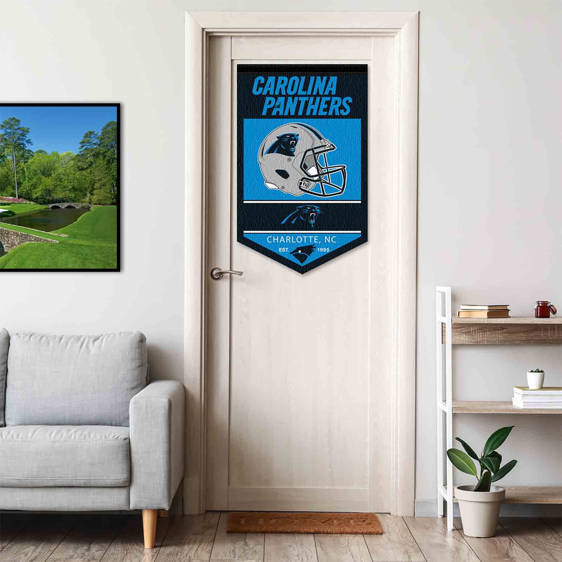 WinCraft Carolina Panthers Heritage History Banner Pennant - Sports Collectibles, Sports Memorabilia, Sports Fan Shop, Sports Gifts