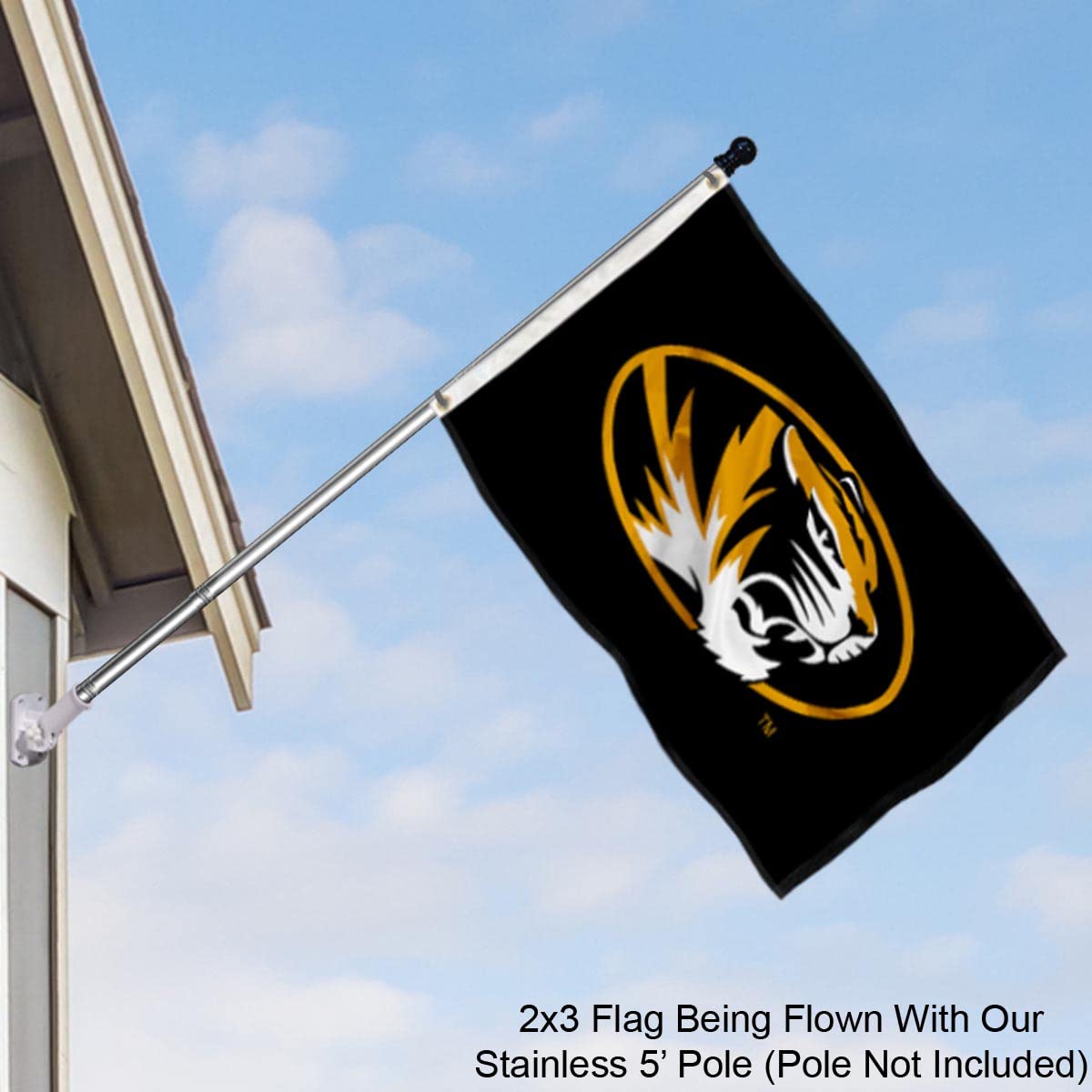 College Flags & Banners Co. Missouri Tigers Small 2x3 Foot Flag - Sports Collectibles, Sports Memorabilia, Sports Fan Shop, Sports Gifts