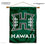 Hawaii Warriors Double Sided House Flag and Wood Banner Pole Set - Sports Collectibles, Sports Memorabilia, Sports Fan Shop, Sports Gifts