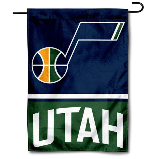 WinCraft Utah Jazz Double Sided Garden Flag - Sports Collectibles, Sports Memorabilia, Sports Fan Shop, Sports Gifts