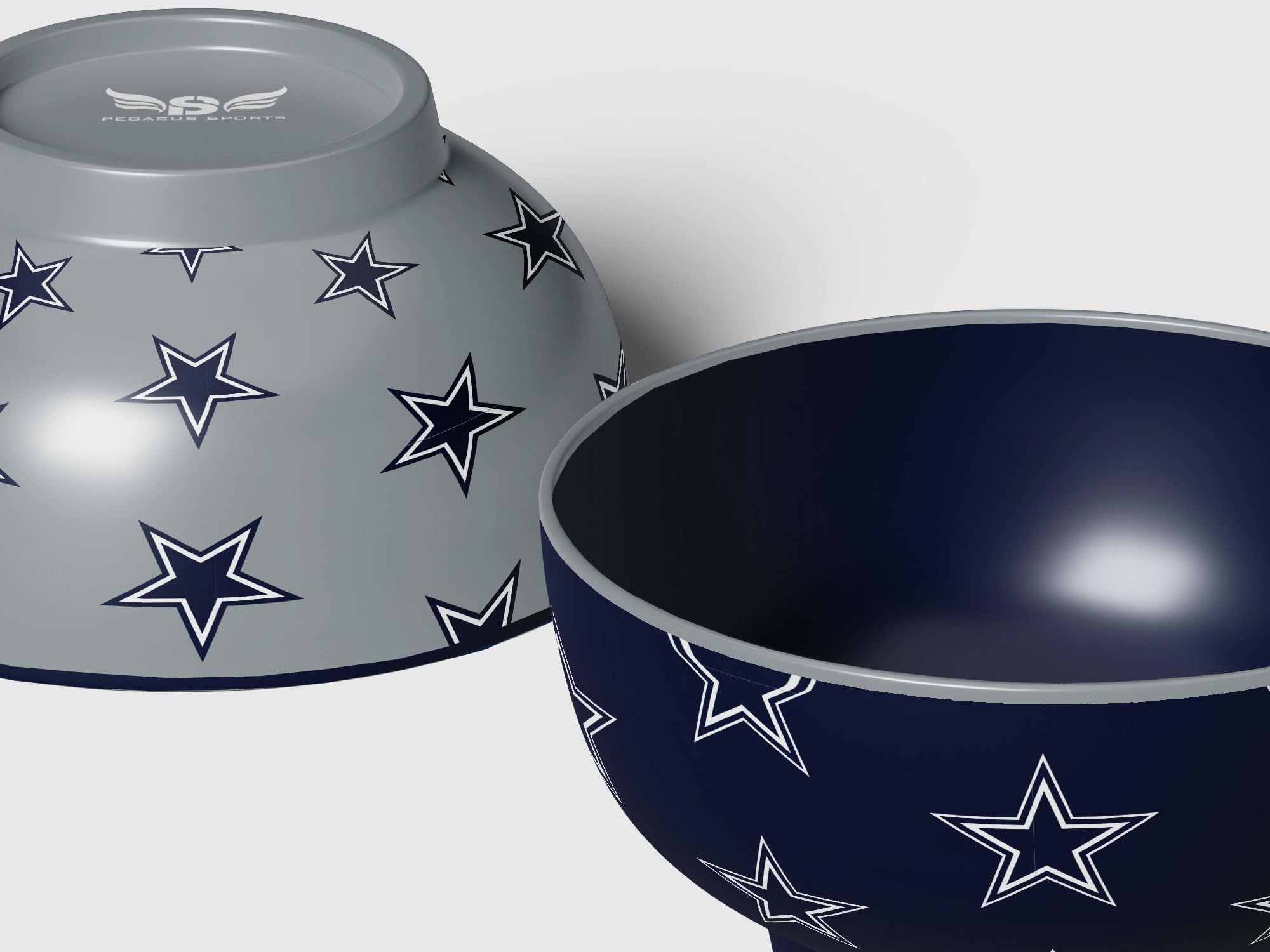Pegasus Sports NFL Dallas Cowboys Home and Away 2 Pack Serving Bowls - Sports Gifts, Sports Memorabilia, Sports Collectibles, Fan Shop