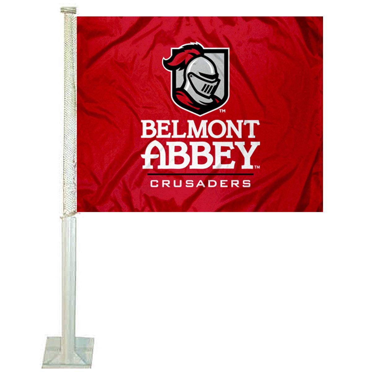 College Flags & Banners Co. Belmont Abbey Car Flag - Sports Collectibles, Sports Memorabilia, Sports Fan Shop, Sports Gifts