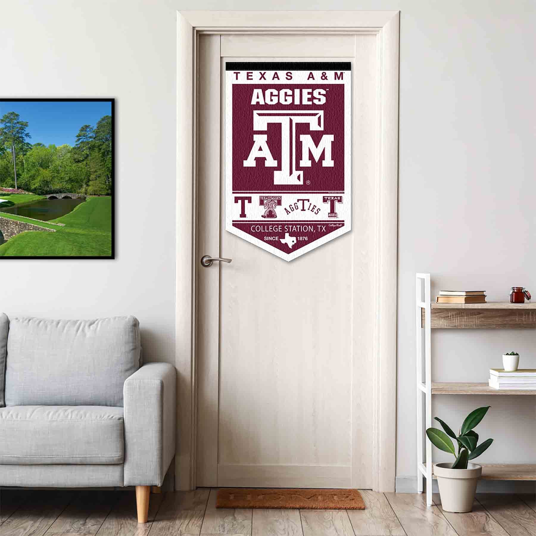 College Flags & Banners Co. Texas A&M Aggies Heritage History Banner Pennant - Sports Collectibles, Sports Memorabilia, Sports Fan Shop, Sports Gifts