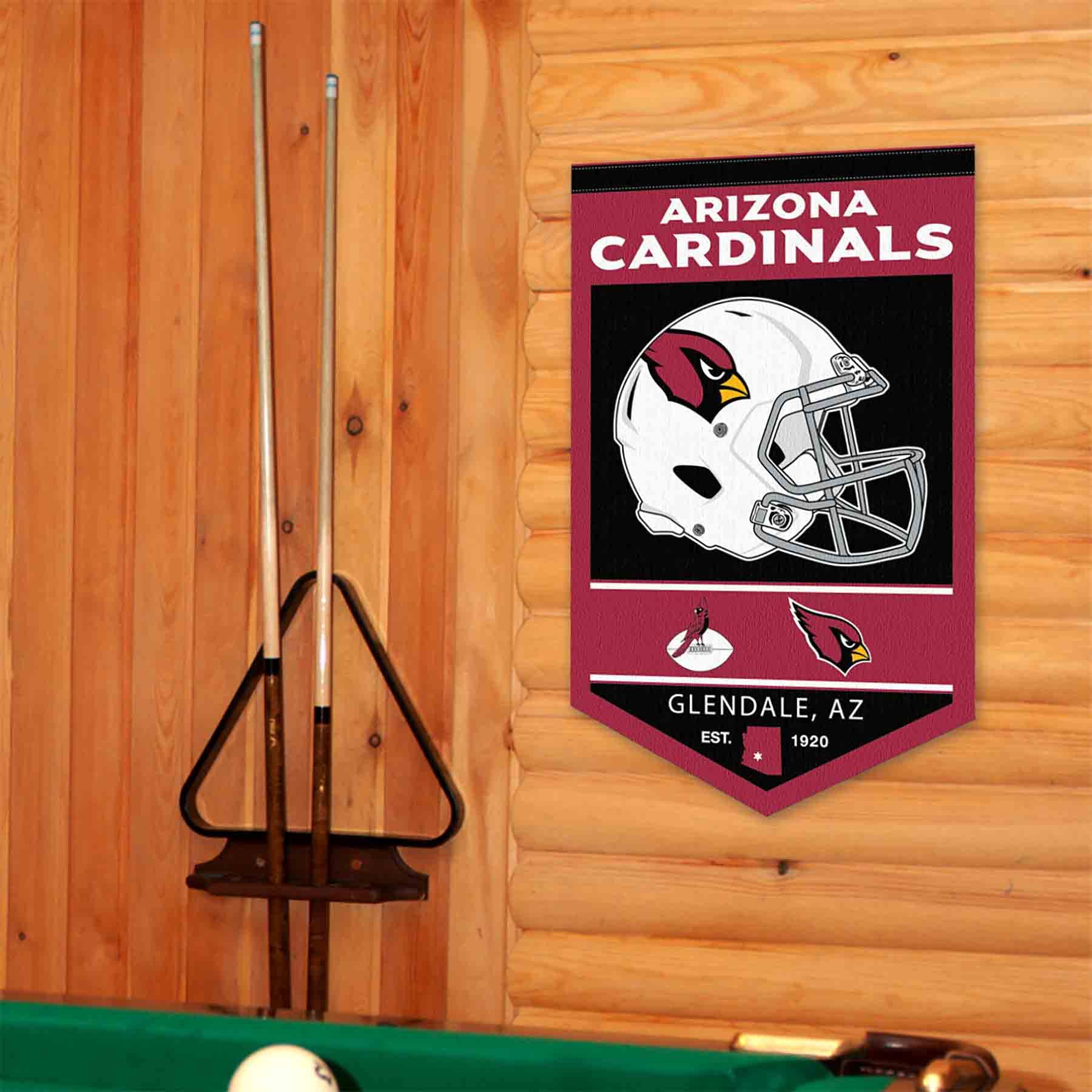 WinCraft Arizona Cardinals Heritage History Banner Pennant - Sports Collectibles, Sports Memorabilia, Sports Fan Shop, Sports Gifts