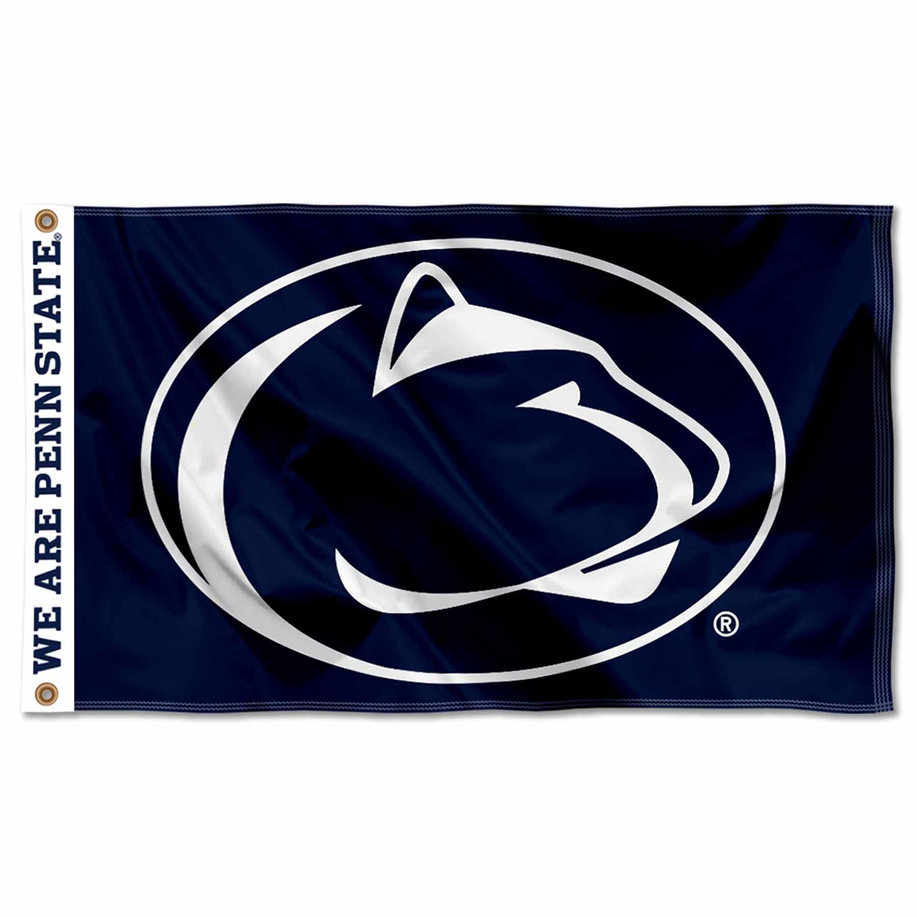 College Flags & Banners Co. Penn State Nittany Lions Printed Header 3x5 Foot Banner Flag - Sports Collectibles, Sports Memorabilia, Sports Fan Shop, Sports Gifts