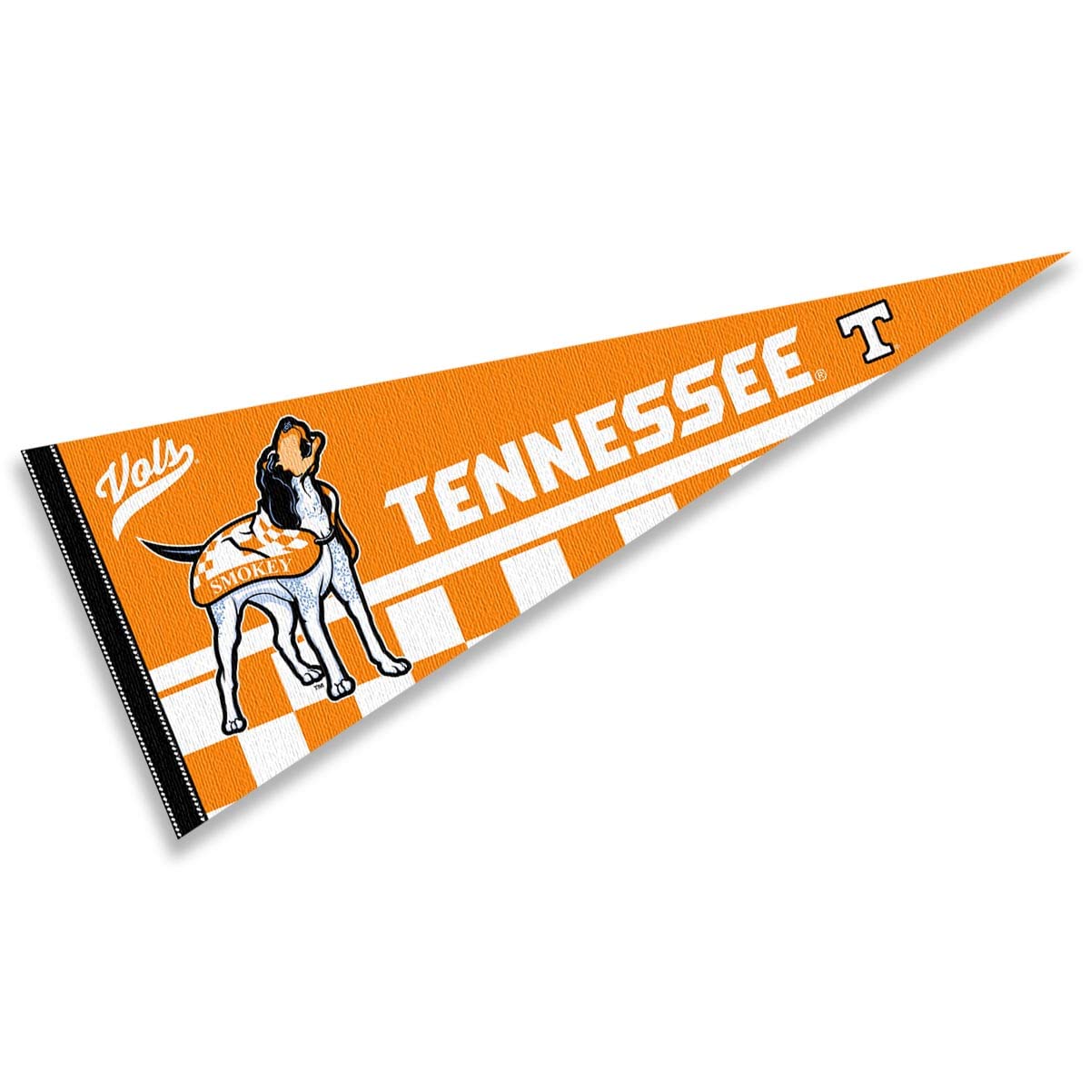 Tennessee Volunteers Mascot Smokey Pennant Banner Flag - Sports Collectibles, Sports Memorabilia, Sports Fan Shop, Sports Gifts