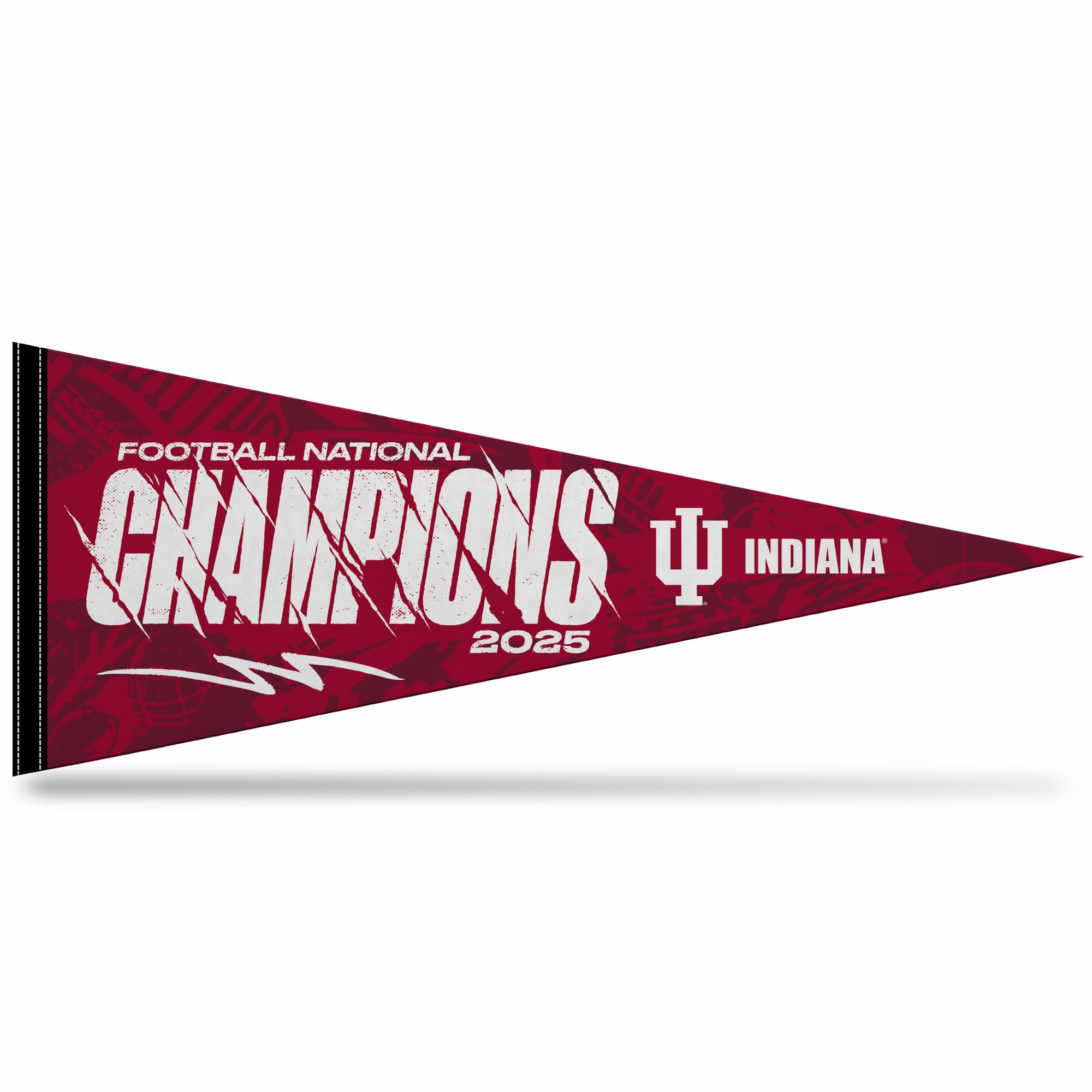 Rico Industries NCAA Indiana Hoosiers 2026 Football National Champions 12" x 30" Felt Wall Décor Pennant - Great for Home/Bed Room/Man Cave Décor - Sports Gifts, Sports Memorabilia, Sports Collectibles, Fan Shop