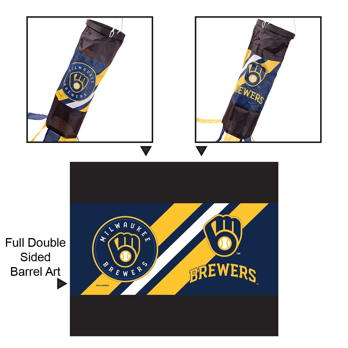 Milwaukee Brewers Team Windsock - Sports Collectibles, Sports Memorabilia, Sports Fan Shop, Sports Gifts