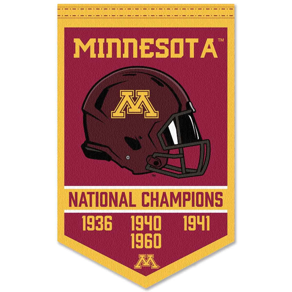 Minnesota Gophers Football National Champions Banner - Sports Collectibles, Sports Memorabilia, Sports Fan Shop, Sports Gifts