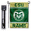 Colorado State Rams Garden Flag and USA Flag Stand Pole Holder Set - Sports Collectibles, Sports Memorabilia, Sports Fan Shop, Sports Gifts