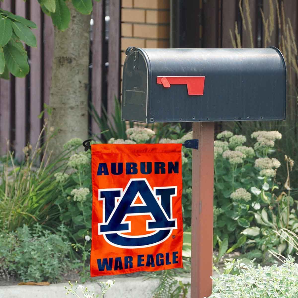 Auburn Tigers Garden Flag and Mailbox Post Pole Mount Holder Set - Sports Collectibles, Sports Memorabilia, Sports Fan Shop, Sports Gifts