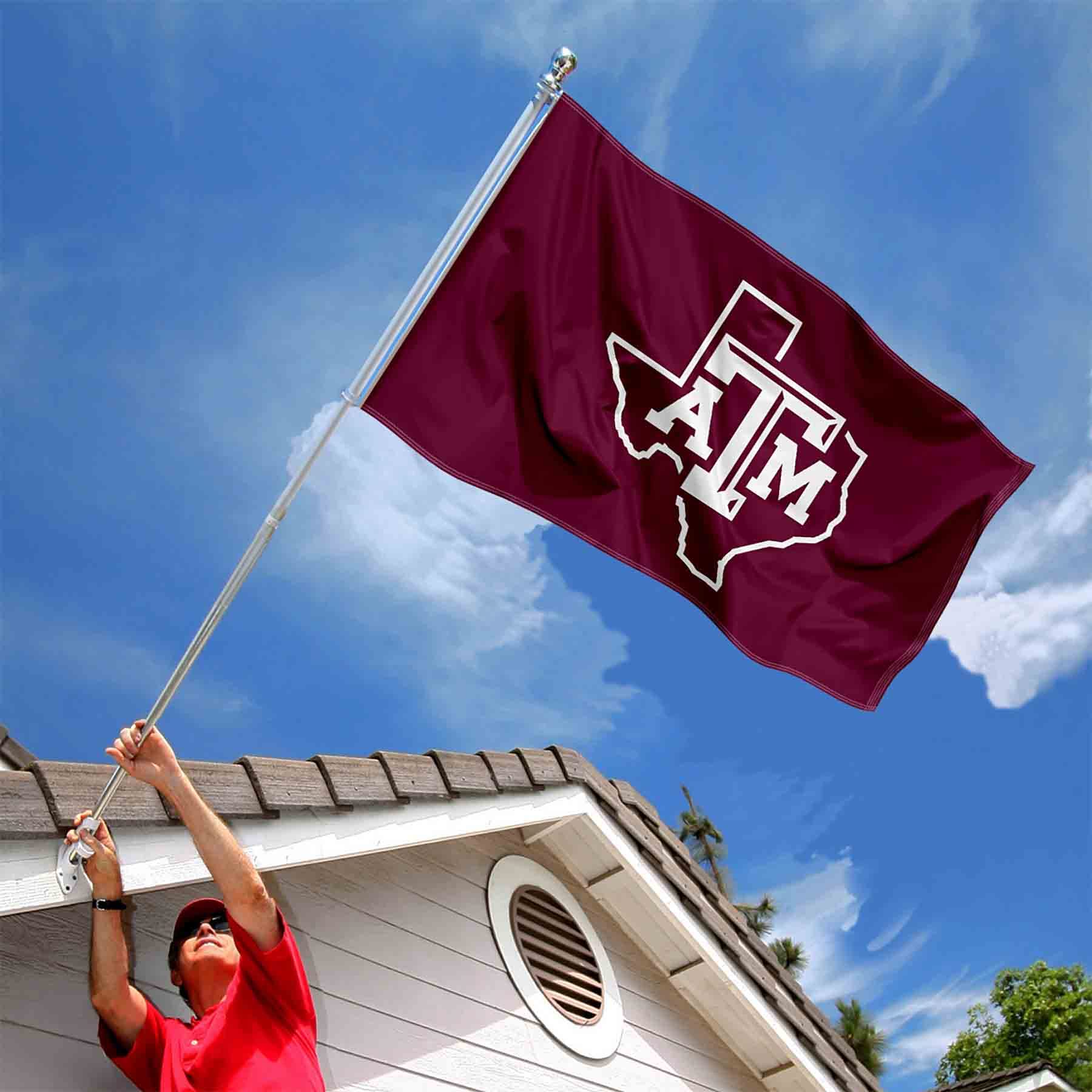 College Flags & Banners Co. Texas A&M University Lone Star 3x5 Flag - Sports Collectibles, Sports Memorabilia, Sports Fan Shop, Sports Gifts