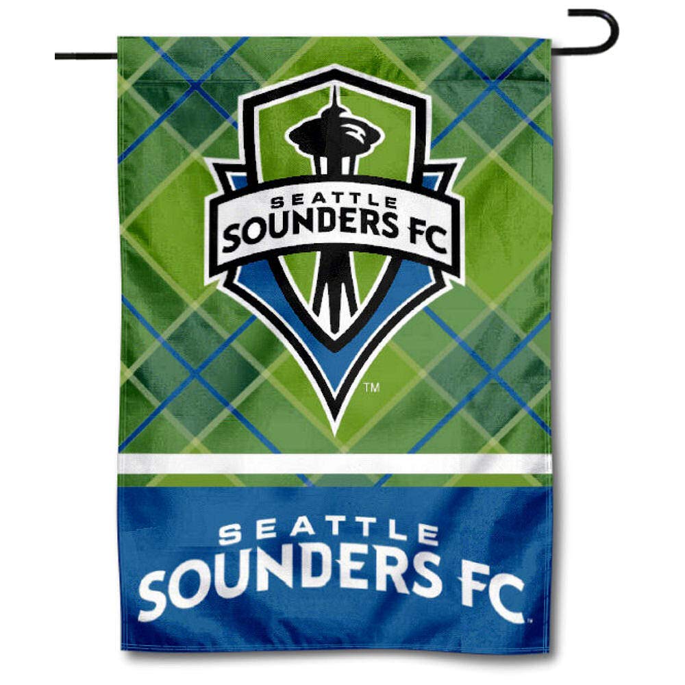 WinCraft Seattle Sounders Double Sided Garden Flag - Sports Collectibles, Sports Memorabilia, Sports Fan Shop, Sports Gifts