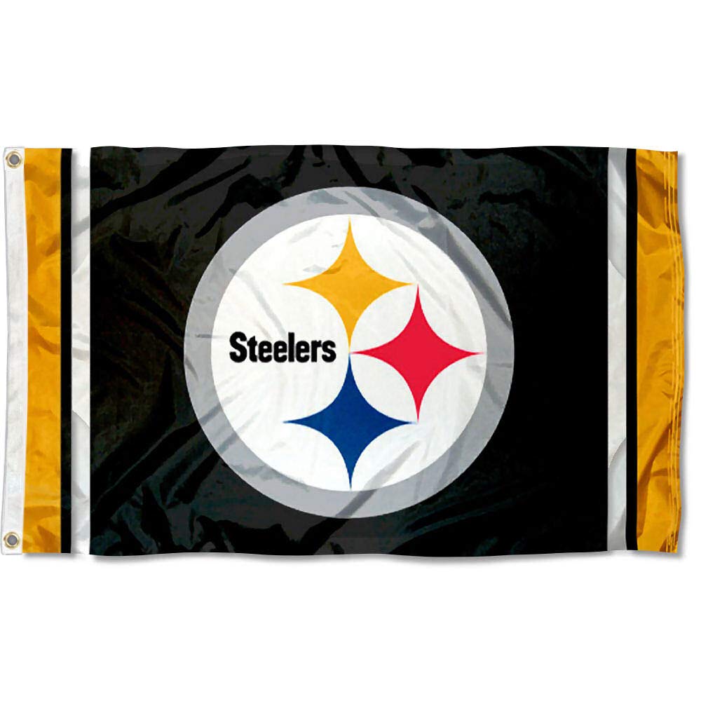 WinCraft Pittsburgh Steelers Large 3x5 Flag - Sports Collectibles, Sports Memorabilia, Sports Fan Shop, Sports Gifts
