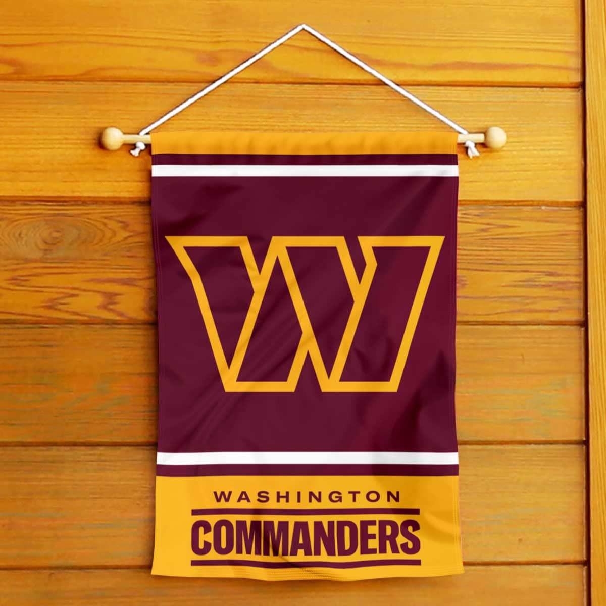 WinCraft Washington Commanders Garden Flag Double Sided Banner - Sports Collectibles, Sports Memorabilia, Sports Fan Shop, Sports Gifts