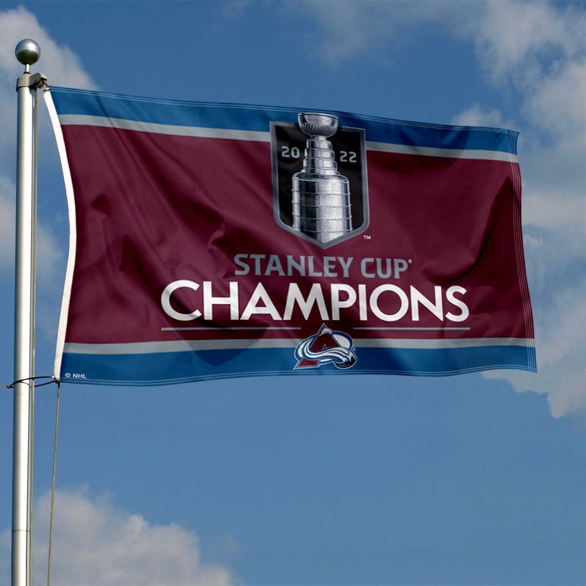 WinCraft Colorado Avalanche 2022 Stanley Cup Hockey Champions Grommet Flag - Sports Collectibles, Sports Memorabilia, Sports Fan Shop, Sports Gifts