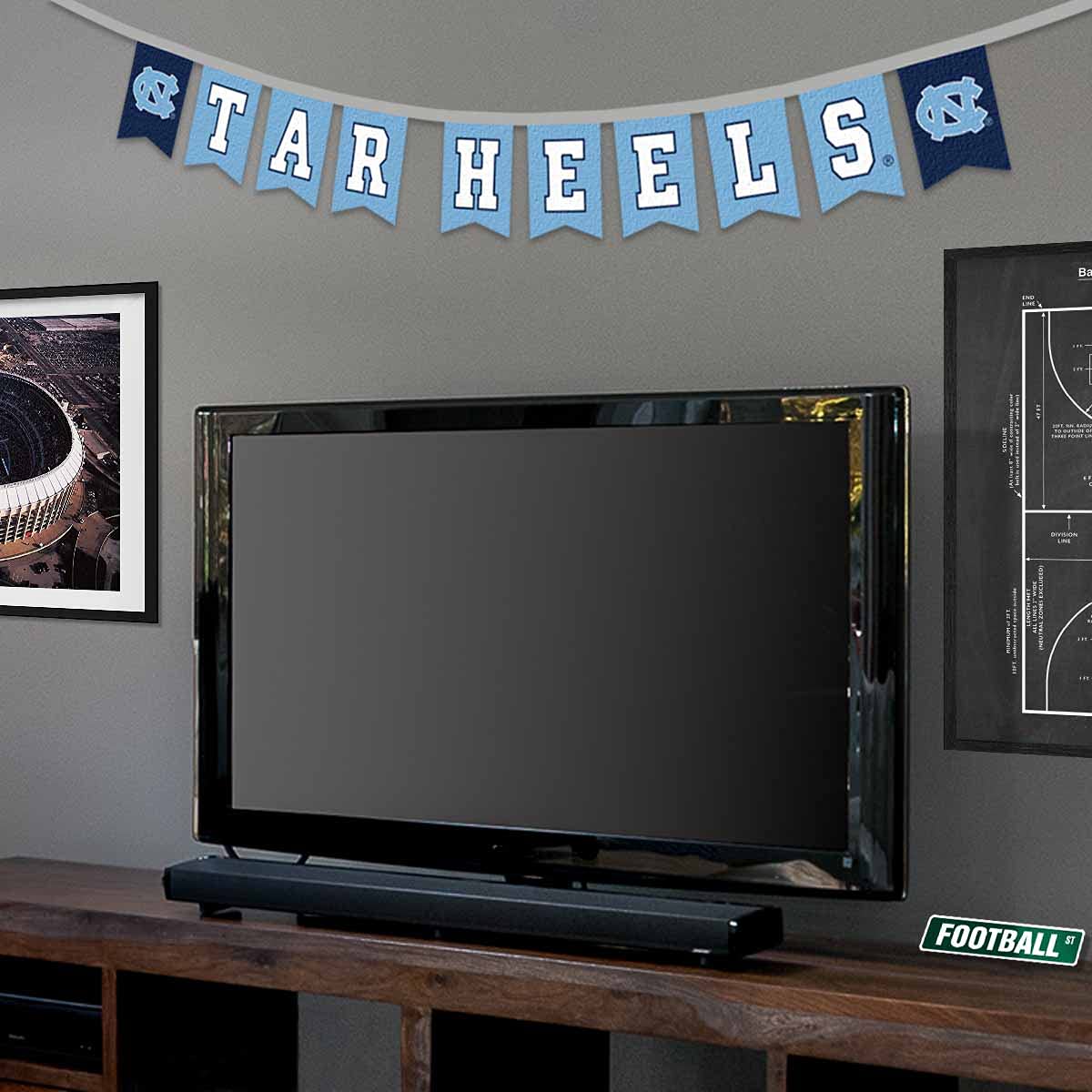 North Carolina Tar Heels Banner String Pennant Flags - Sports Collectibles, Sports Memorabilia, Sports Fan Shop, Sports Gifts