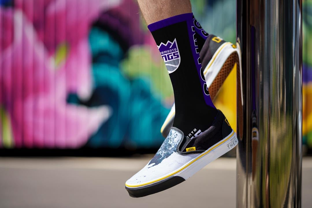 For Bare Feet NBA SACRAMENTO KINGS MVP Crew Sock Team Color Large - Sports Gifts, Sports Memorabilia, Sports Collectibles, Fan Shop