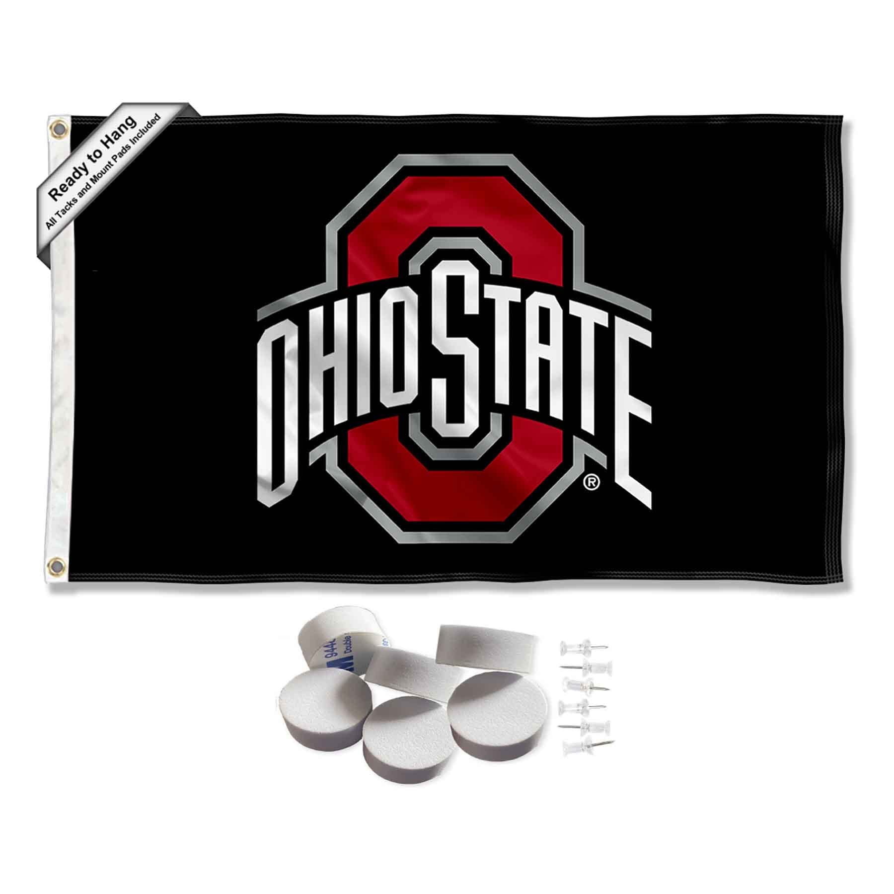 Ohio State Buckeyes Black Banner and Tapestry Wall Tack Pads - Sports Collectibles, Sports Memorabilia, Sports Fan Shop, Sports Gifts