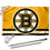 WinCraft Boston Bruins Gold Flag Pole and Bracket Mounting Set - Sports Collectibles, Sports Memorabilia, Sports Fan Shop, Sports Gifts