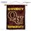 College Flags & Banners Co. QU Hawks Banner Flag and Wood Banner Pole Set - Sports Collectibles, Sports Memorabilia, Sports Fan Shop, Sports Gifts