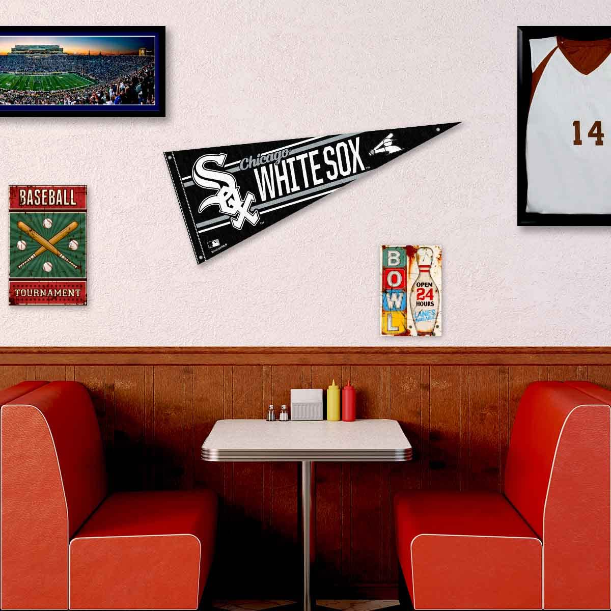 Chicago White Sox Pennant Banner and Wall Tack Pads - Sports Collectibles, Sports Memorabilia, Sports Fan Shop, Sports Gifts