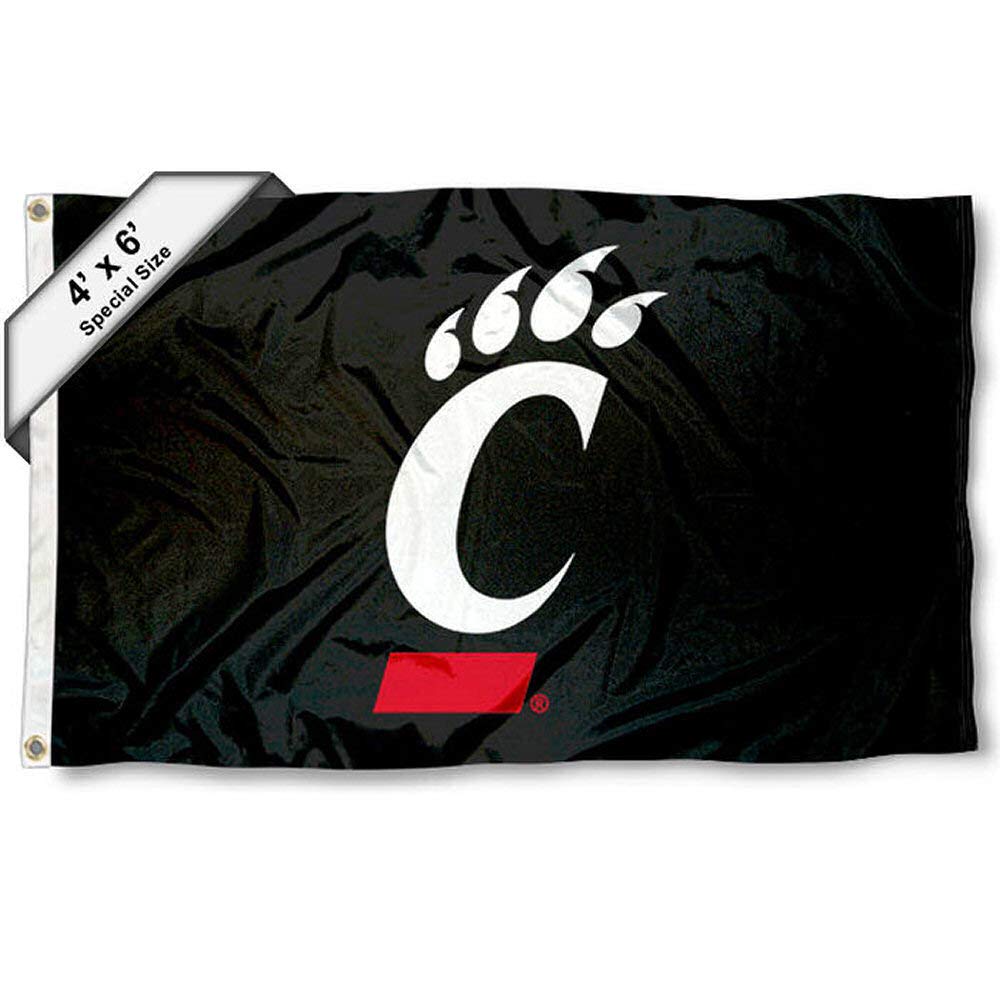 College Flags & Banners Co. Cincinnati UC Bearcats 4 ft x 6 ft Flag - Sports Collectibles, Sports Memorabilia, Sports Fan Shop, Sports Gifts