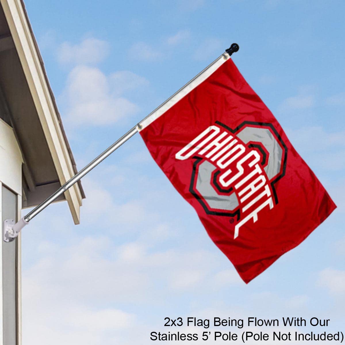 College Flags & Banners Co. Ohio State Buckeyes 2x3 Foot Flag - Sports Collectibles, Sports Memorabilia, Sports Fan Shop, Sports Gifts