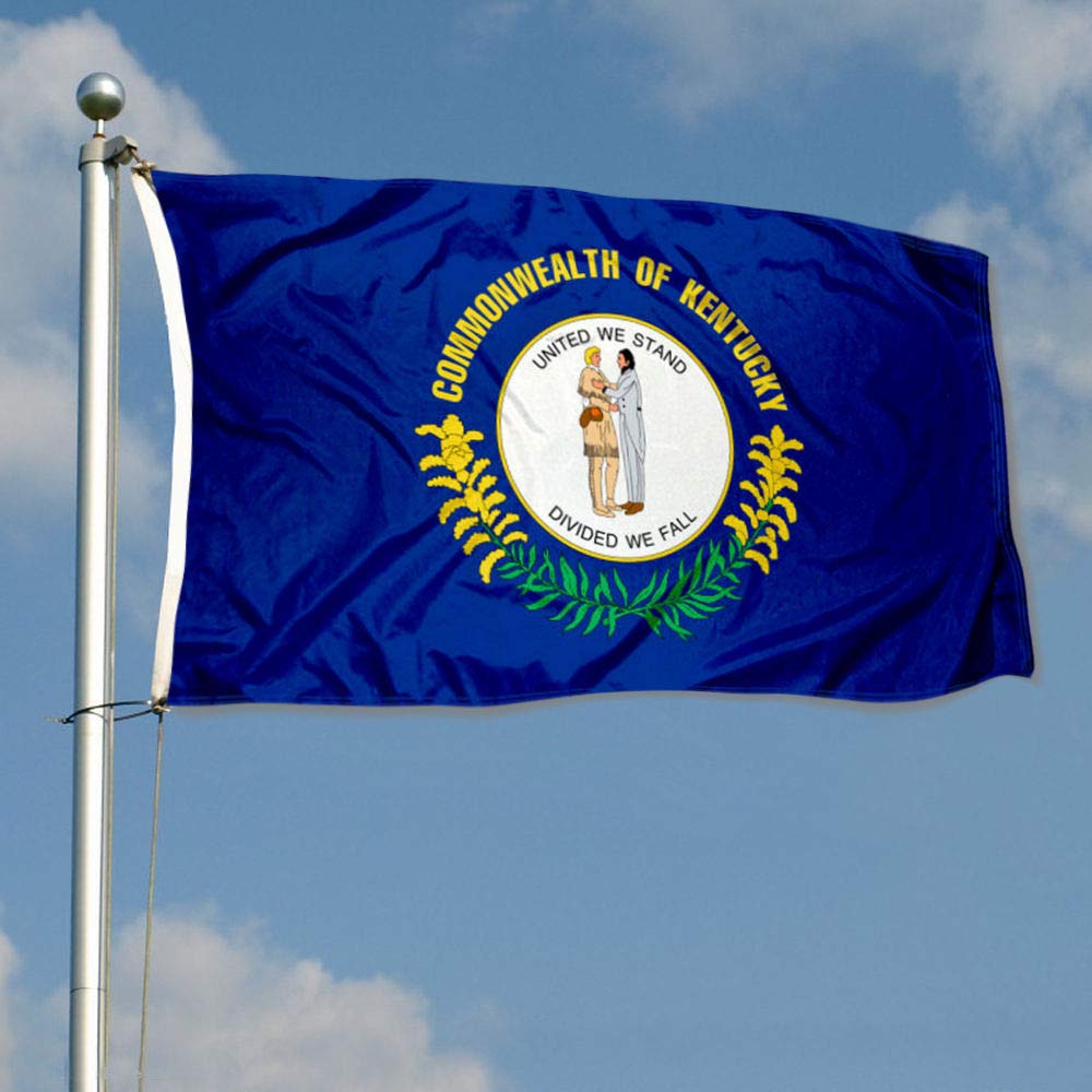 Sports Flags Pennants Company State of Kentucky Flag 3x5 Foot Banner - Sports Collectibles, Sports Memorabilia, Sports Fan Shop, Sports Gifts