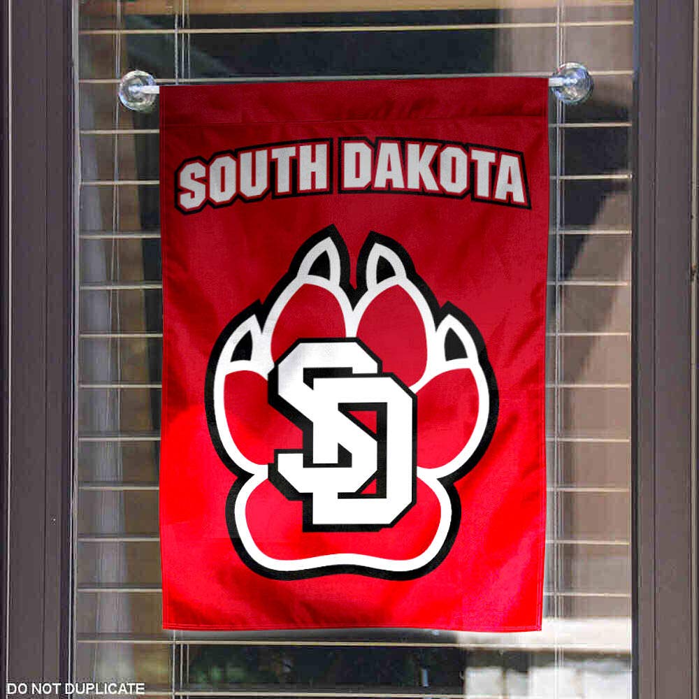 South Dakota Coyotes Garden Flag and Yard Banner - Sports Collectibles, Sports Memorabilia, Sports Fan Shop, Sports Gifts