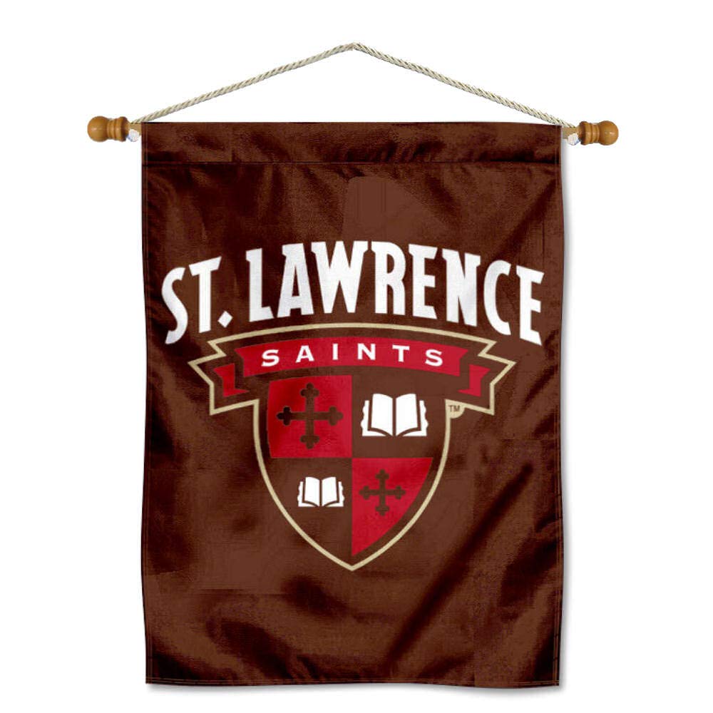 College Flags & Banners Co. St. Lawrence Saints House Flag and Wood Banner Pole Set - Sports Collectibles, Sports Memorabilia, Sports Fan Shop, Sports Gifts