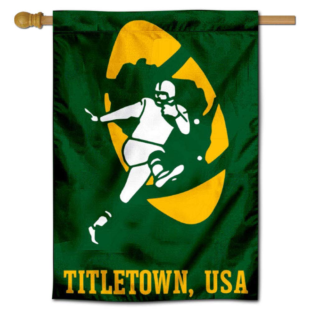 WinCraft Packers Titletown USA Two Sided House Flag - Sports Collectibles, Sports Memorabilia, Sports Fan Shop, Sports Gifts