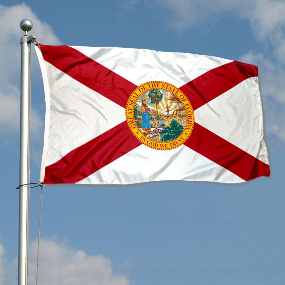 Sports Flags Pennants Company State of Florida Flag 3x5 Foot Banner - Sports Collectibles, Sports Memorabilia, Sports Fan Shop, Sports Gifts
