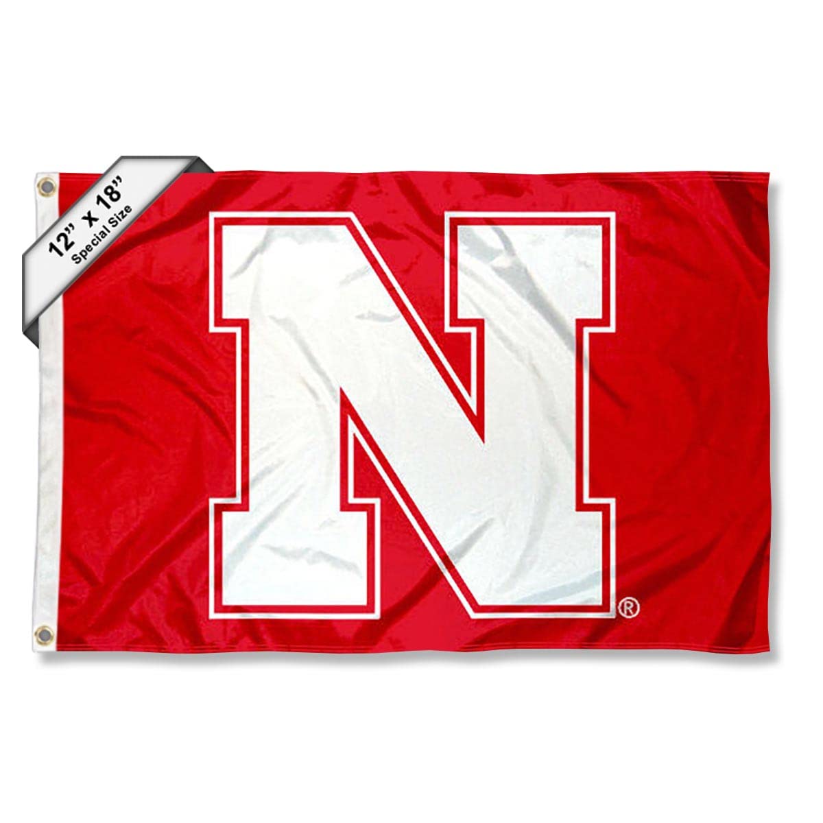 College Flags & Banners Co. Nebraska Huskers Boat and Nautical Flag - Sports Collectibles, Sports Memorabilia, Sports Fan Shop, Sports Gifts