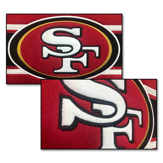 WinCraft San Francisco 49ers Embroidered and Sewn Pennant - Sports Collectibles, Sports Memorabilia, Sports Fan Shop, Sports Gifts