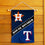 WinCraft House Divided Astros and Rangers Double Sided Garden Flag - Sports Collectibles, Sports Memorabilia, Sports Fan Shop, Sports Gifts