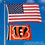 Cincinnati Bengals 2x3 Feet Flag - Sports Collectibles, Sports Memorabilia, Sports Fan Shop, Sports Gifts