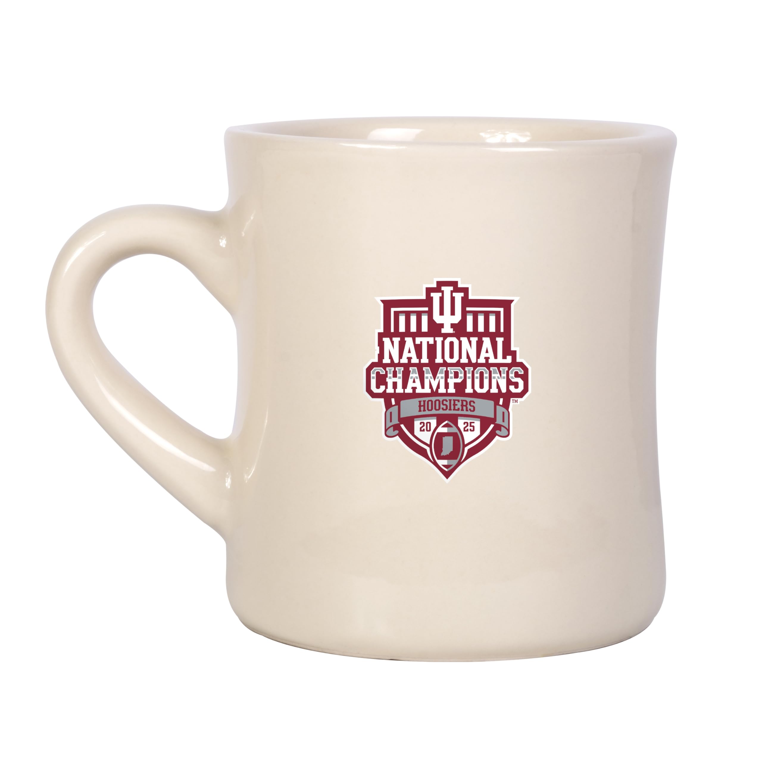 Logo Brands NCAA Indiana Hoosiers College Football Playoff 2026 National Championship Bound 12 oz Diner Mug – CFP Design, Timeless Vintage Look, Great Gift & Collectible - Sports Gifts, Sports Memorabilia, Sports Collectibles, Fan Shop