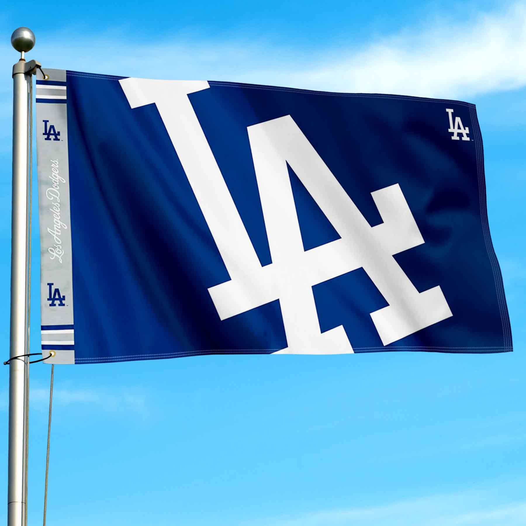 WinCraft Los Angeles Dodgers Printed Header Flag 3x5 Banner - Sports Collectibles, Sports Memorabilia, Sports Fan Shop, Sports Gifts