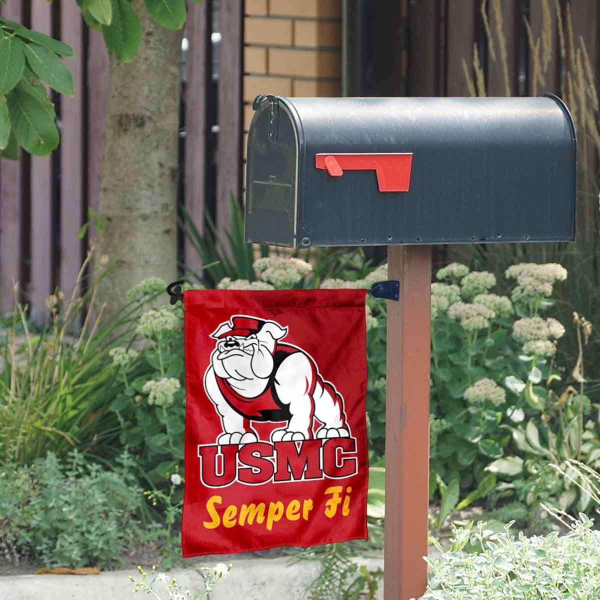US Marines Garden Flag and Mailbox Post Pole Mount Holder Set - Sports Collectibles, Sports Memorabilia, Sports Fan Shop, Sports Gifts