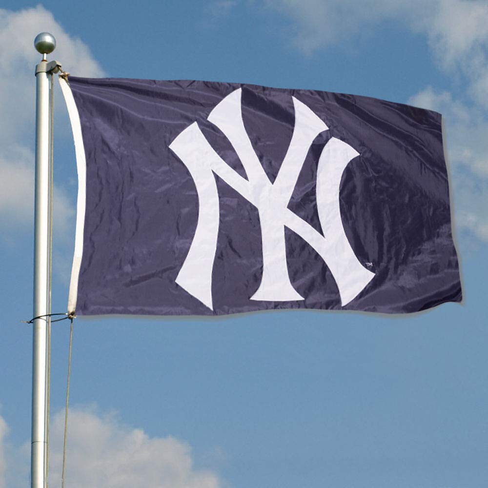 WinCraft New York Yankees Embroidered Nylon Flag - Sports Collectibles, Sports Memorabilia, Sports Fan Shop, Sports Gifts