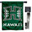 College Flags & Banners Co. Hawaii Warriors Double Sided House Flag with Pole Set - Sports Collectibles, Sports Memorabilia, Sports Fan Shop, Sports Gifts