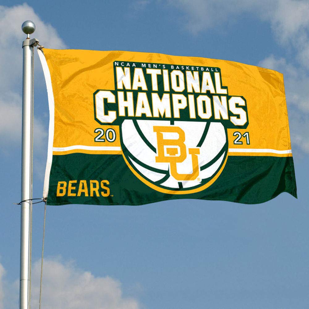 Baylor BU Bears College Basketball 2021 National Champions Banner Flag - Sports Collectibles, Sports Memorabilia, Sports Fan Shop, Sports Gifts