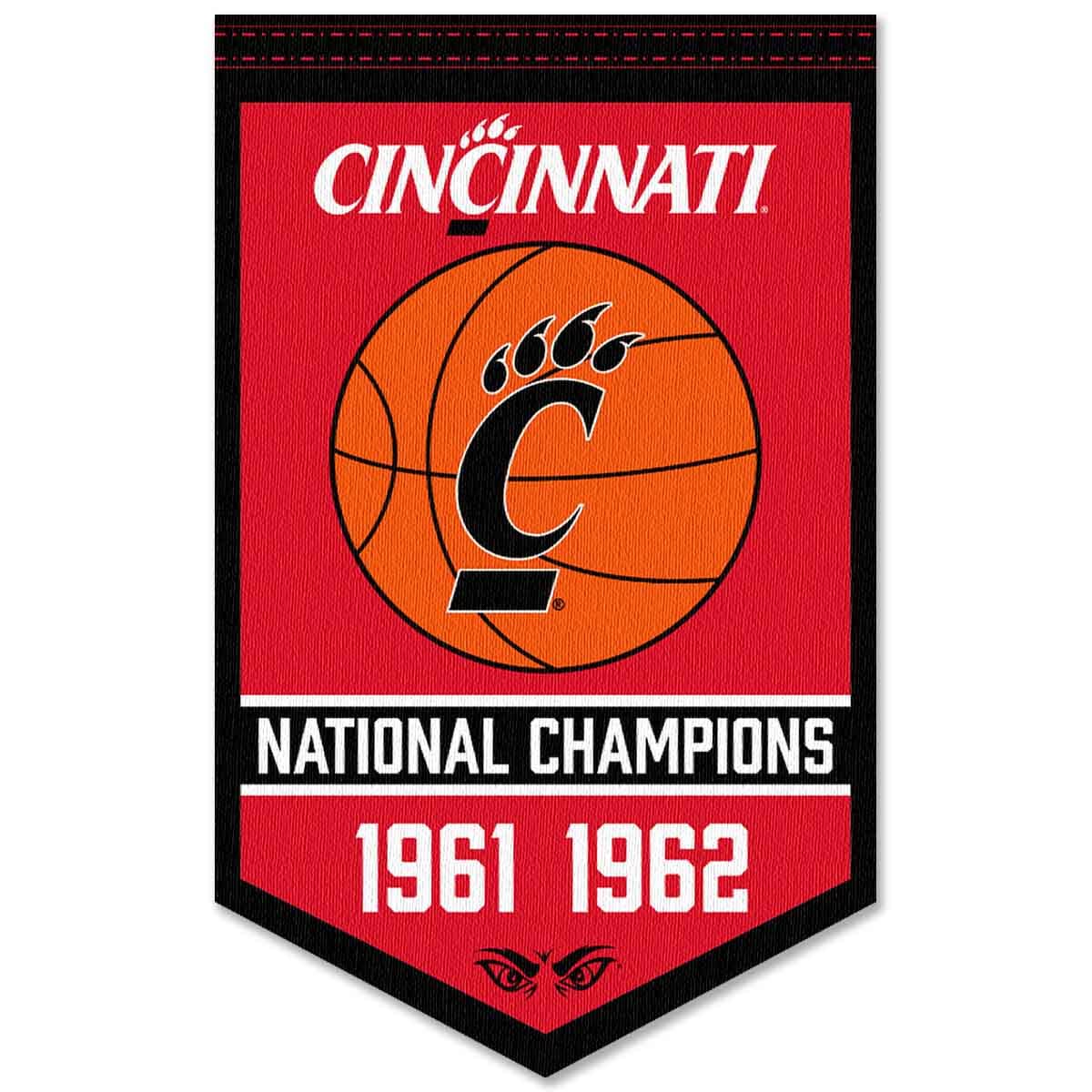 Cincinnati Bearcats Basketball National Champions Banner - Sports Collectibles, Sports Memorabilia, Sports Fan Shop, Sports Gifts